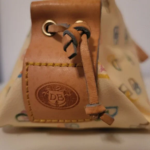 Flawed Dooney & Bourke Vintage Y2K Rainbow Logo Canvas Satchel - Picture 4 of 8